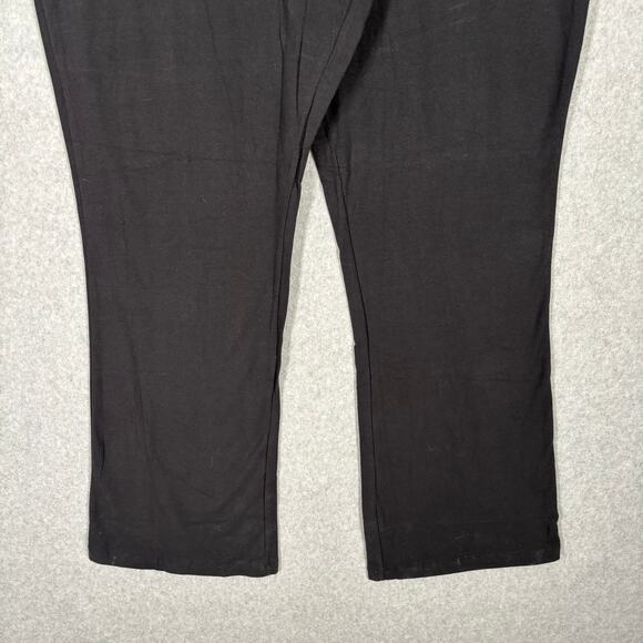 Jocket Pants Womens 2X‎ Black Bootcut Yoga Sweat Legging Stretch Active Lounge - Picture 3 of 12